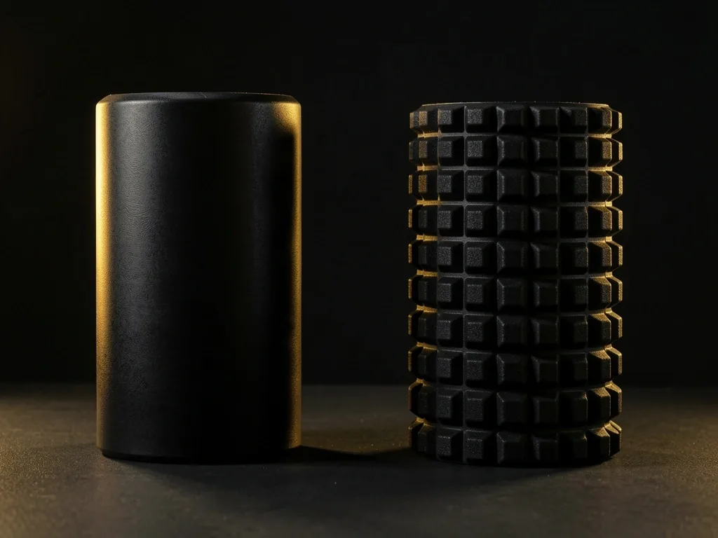 Smooth and textured foam roller comparison