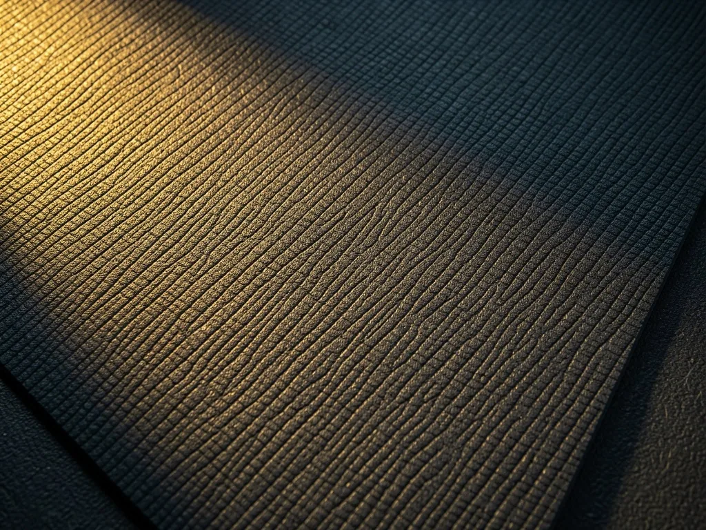 Textured non-slip surface of a yoga mat