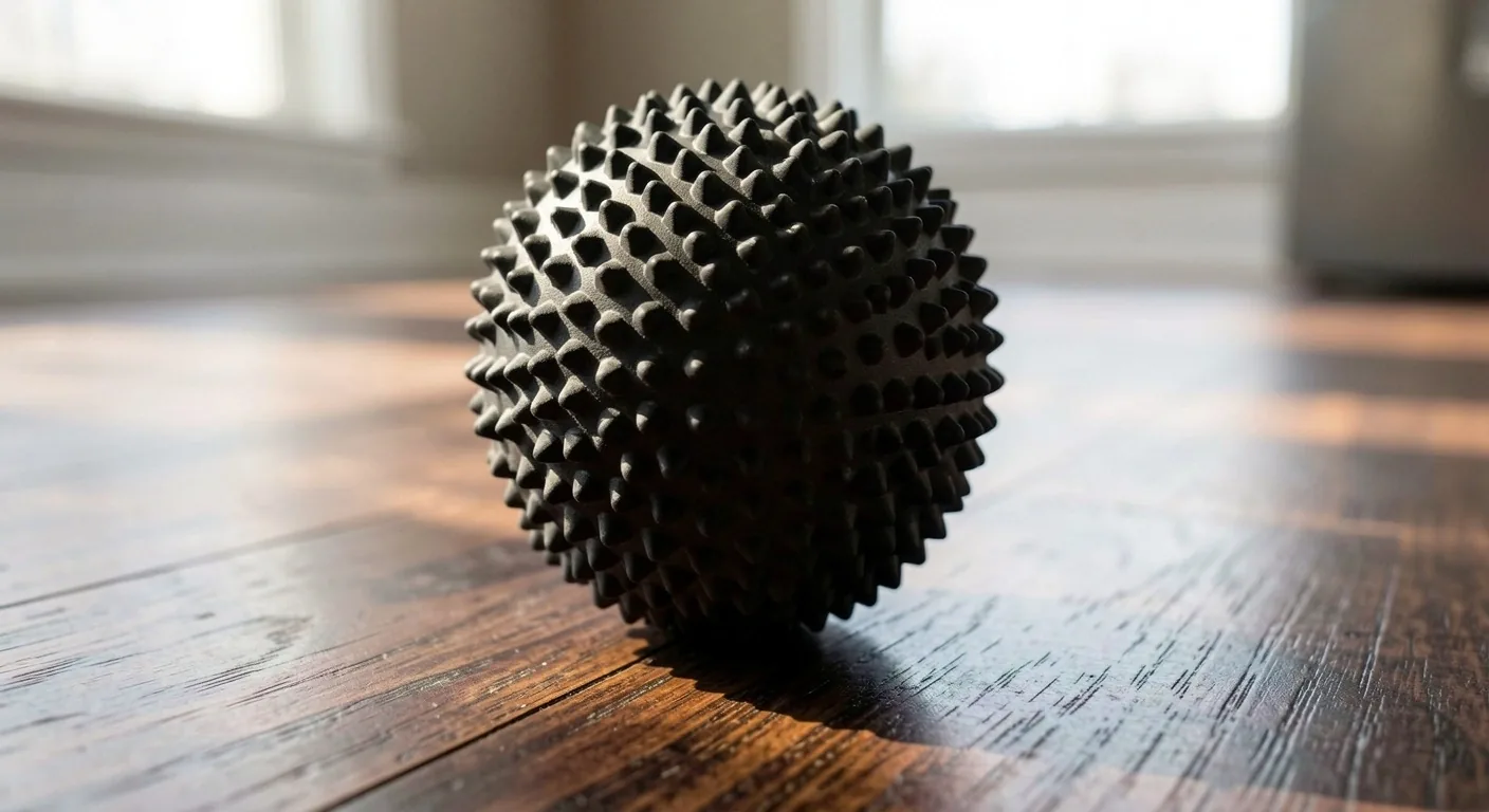 Close-up of high-density foam roller texture